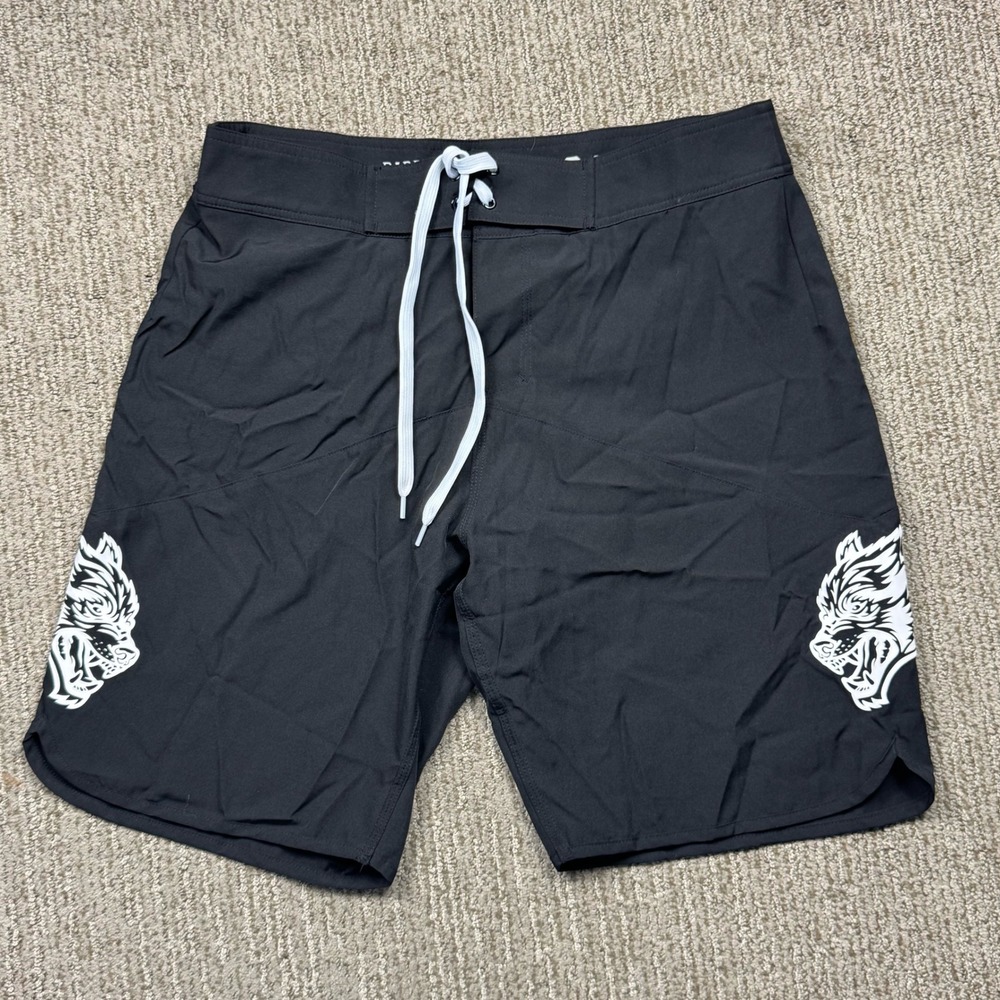 Darc Sport Ohana Stage Shorts Black Wolf Head Bodybuilding Board Shorts Mens 30
